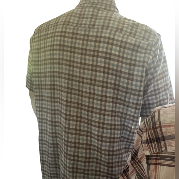 Patagonia men’s XLarge short sleeve seersucker organic cotton bundle of two - Picture 7 of 13